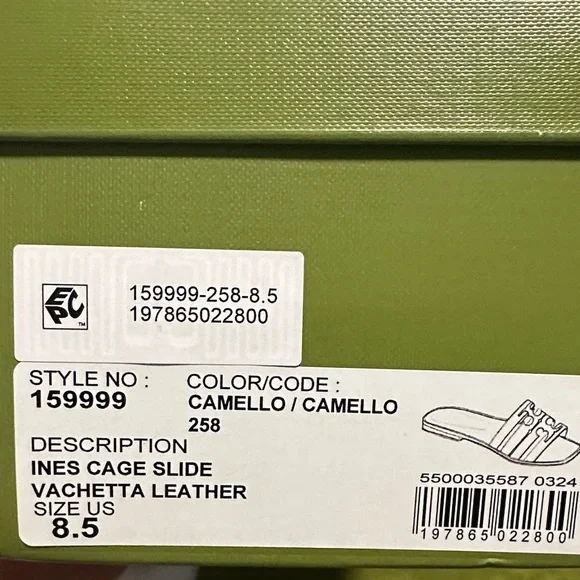 Tory Burch Tan Ines Cage Slide - Picture 4 of 6